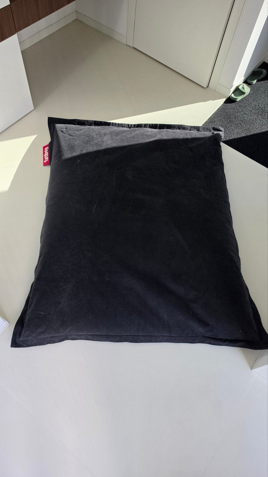 Pouf/pouf Fatboy Original XL - Noir - En parfait état !, Maison & Meubles, Enlèvement, Comme neuf, Noir, Pouf