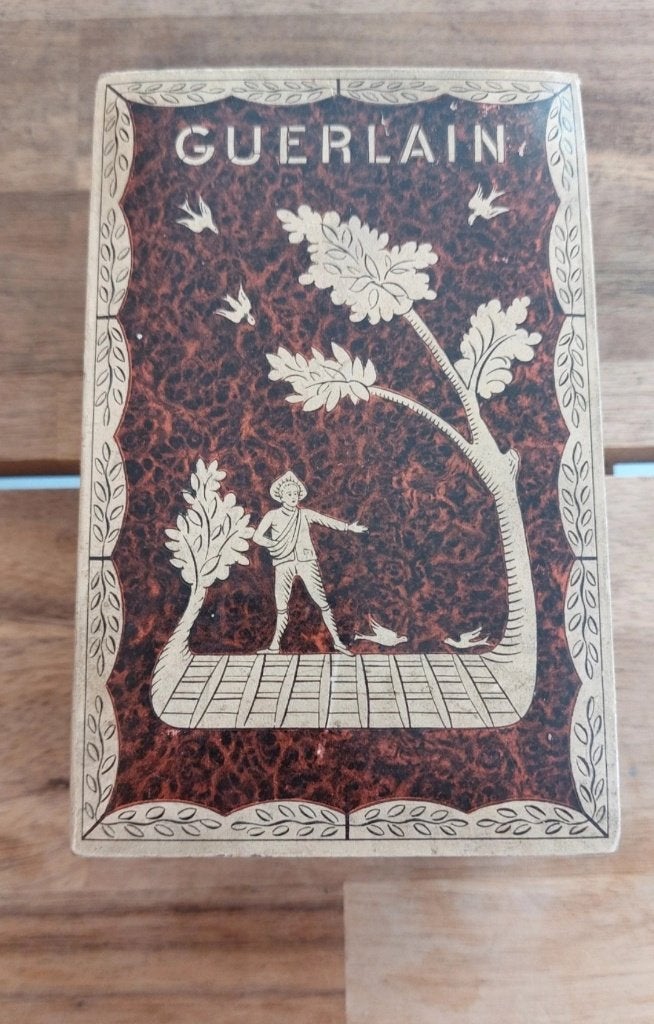 Coffret à parfum vintage Guerlain Mitsouko, Enlèvement ou Envoi, Utilisé, Accessoires