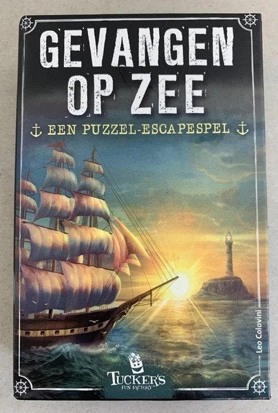 Gevangen op Zee Puzzel Escape Spel Kaartspel Gezelschapsspel, Een of twee spelers, Verzenden, Zo goed als nieuw, Overig