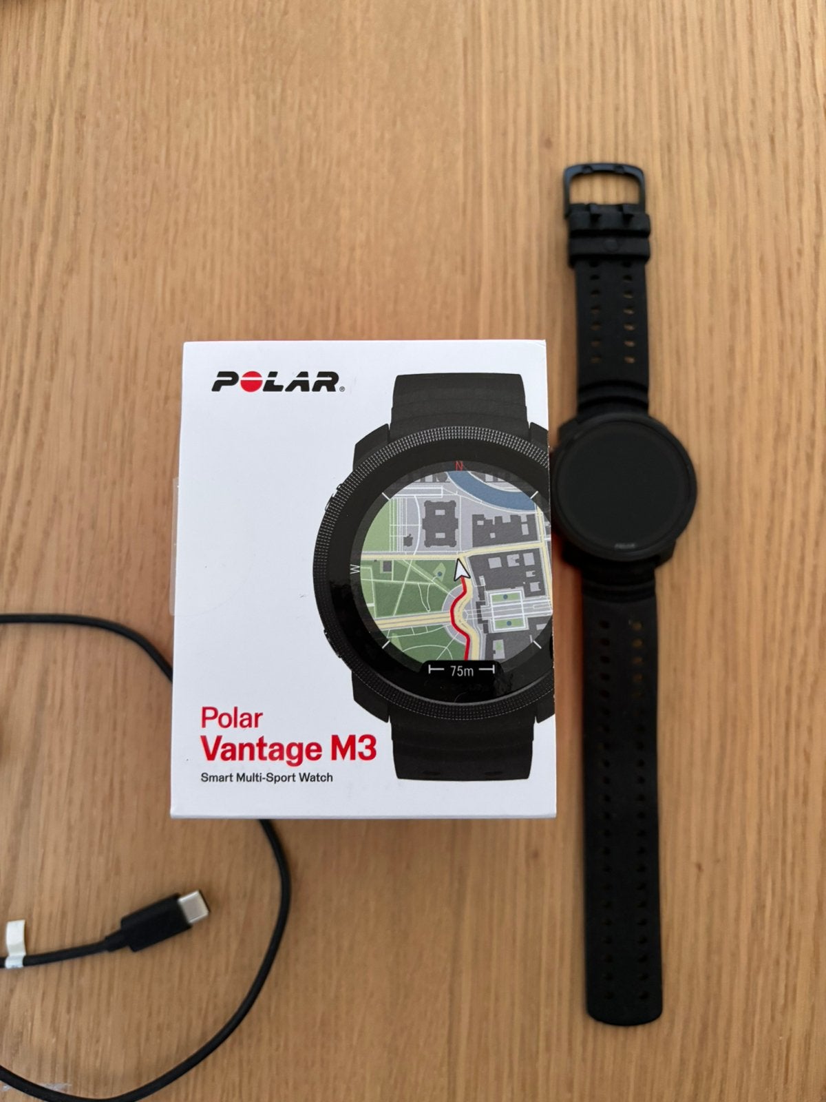Polar vantage m3, Ophalen of Verzenden, Waterdicht, GPS, Zo goed als nieuw