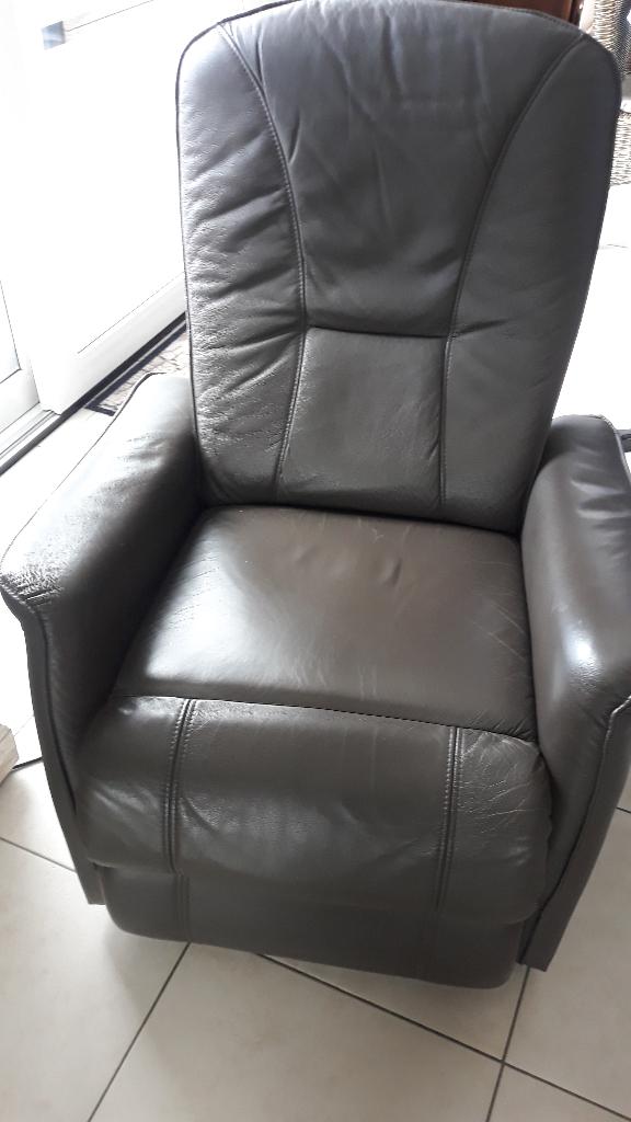 fauteuil relax, Ophalen, Minder dan 75 cm, Contemporin, Leer