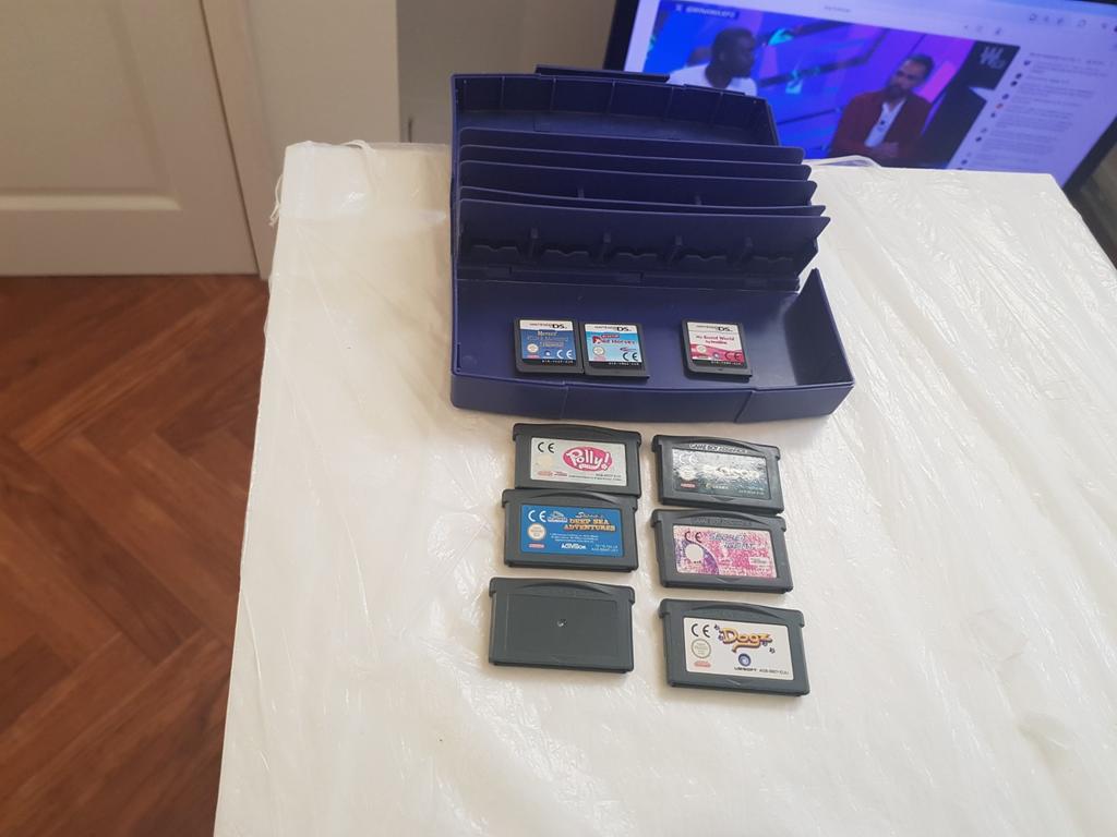 Lot jeux game boy advance et ds avec boite de rangement, Enlèvement ou Envoi