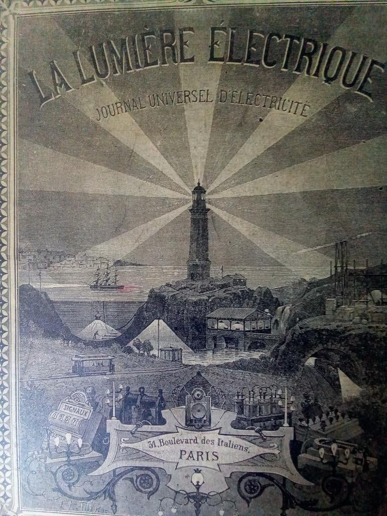 Oud Tijdschrift la lumiere electrique (1889), Ophalen of Verzenden, Tijdschrift
