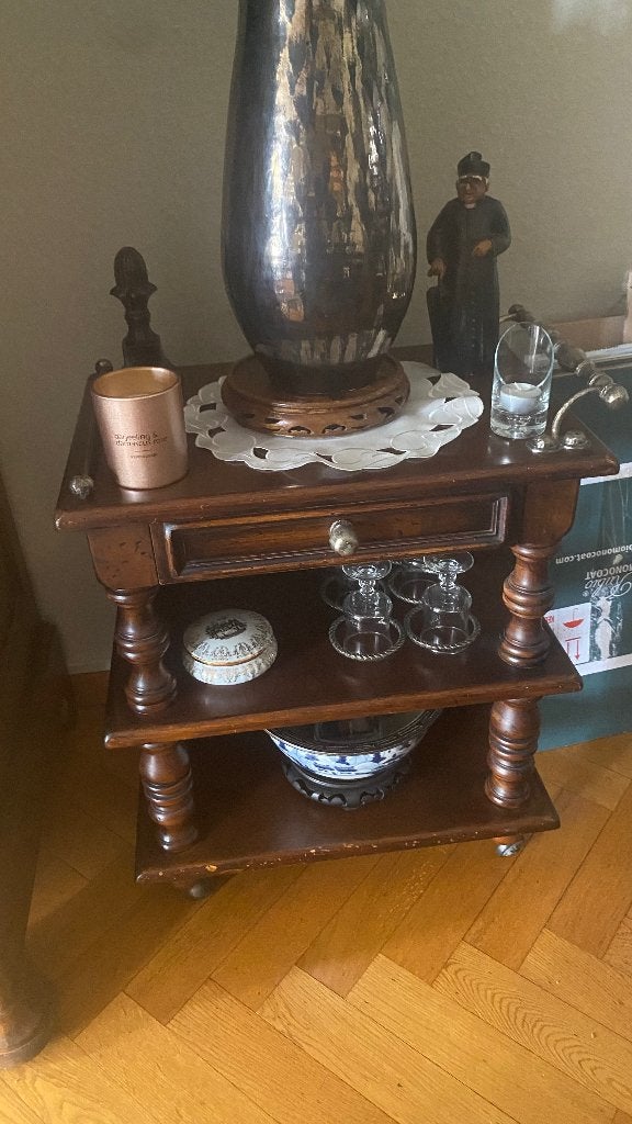 Houten bijzet tafel, Antiek en Kunst, Ophalen