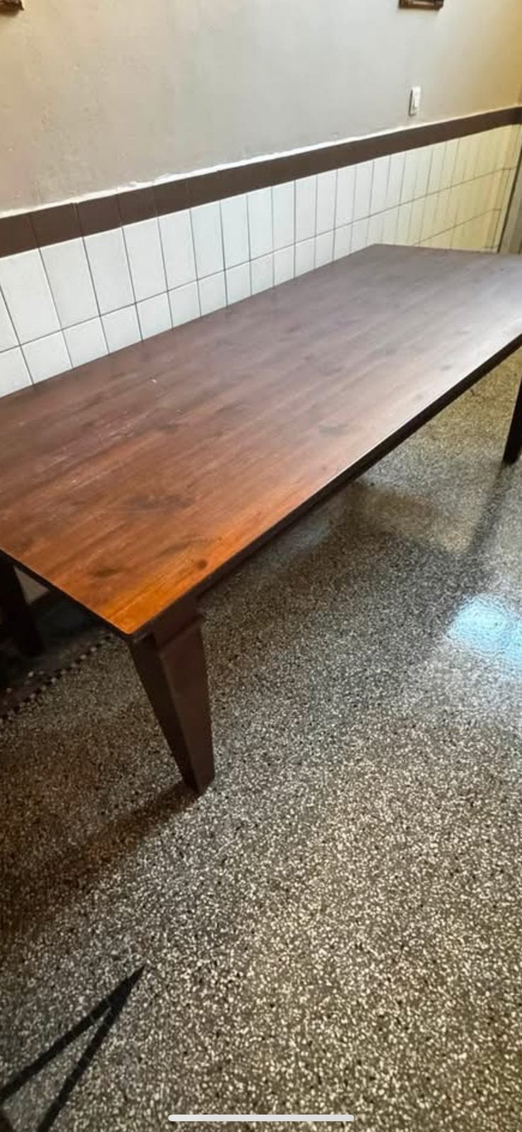 Eiken eettafel, Huis en Inrichting, Tafels | Eettafels, Ophalen, Gebruikt, 100 tot 150 cm, Eikenhout