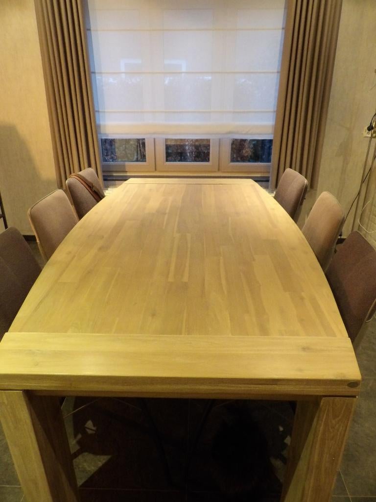 Mooie eetkamertafel, Huis en Inrichting, Tafels | Eettafels, Ophalen, Zo goed als nieuw, Overige houtsoorten
