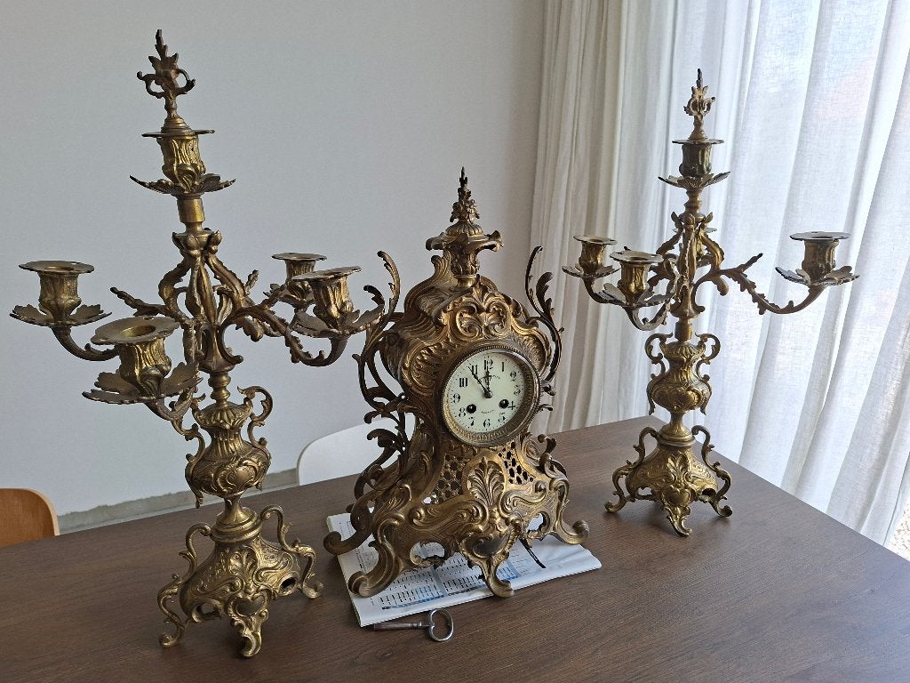 Ensemble d'horloges anciennes (ensemble de cheminée), Antiquités & Art, Antiquités | Horloges, Enlèvement