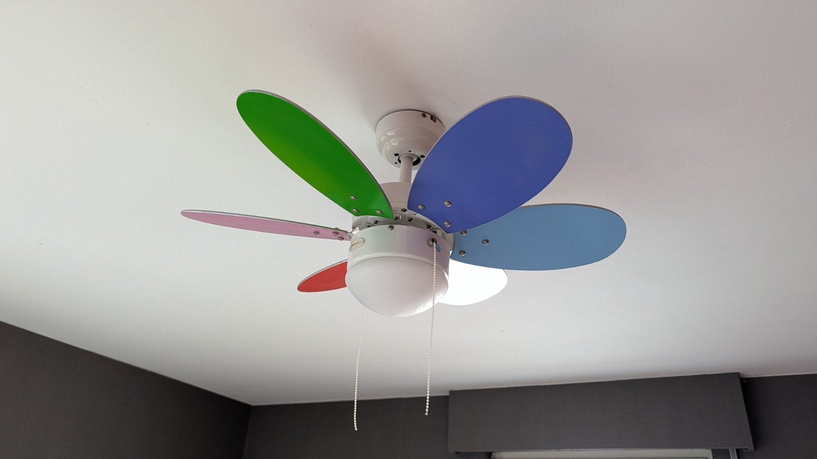 Plafondventilator 76 cm met lamp met trekschakelaars, Electroménager, Ventilateurs, Utilisé, Ventilateur de plafond, Enlèvement