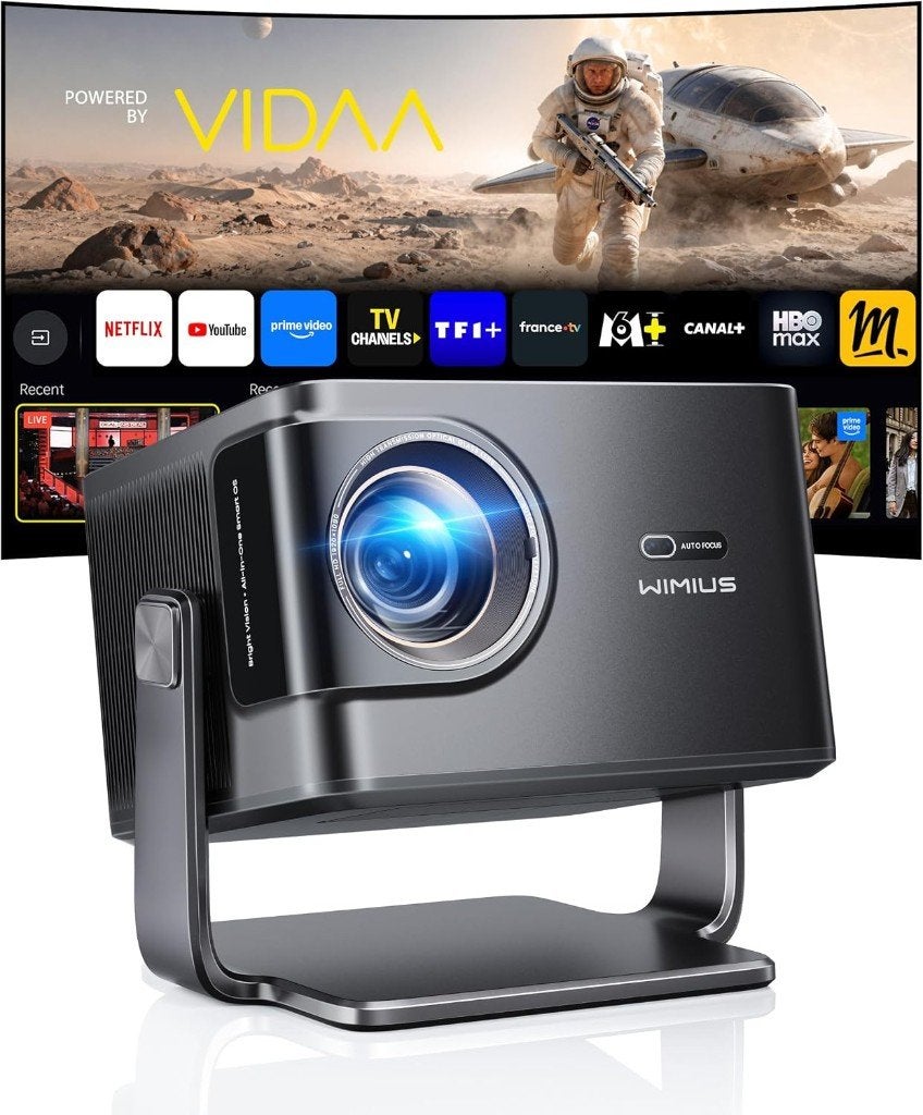 WiMiUS Projecteur Home Cinema 4K 1080P WiFi6 100% neuf, TV, Hi-fi & Vidéo, Projecteurs vidéo, Enlèvement ou Envoi, Neuf, Full HD (1080)
