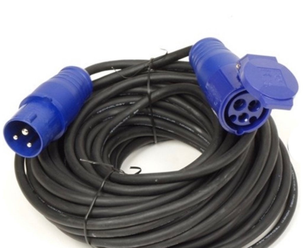 camping verlengsnoer 20 meter, 3 x 1,5mm + verloopkabel CEE, Caravanes & Camping, Accessoires de camping, Enlèvement, Comme neuf