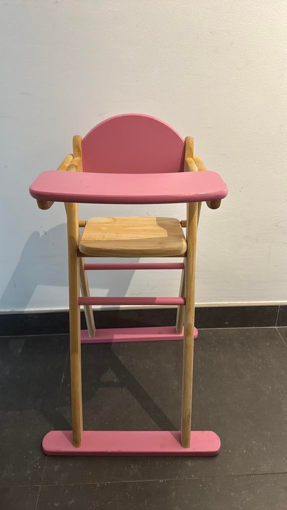 Houten poppen kinderstoel, Kinderen en Baby's, Ophalen, Zo goed als nieuw