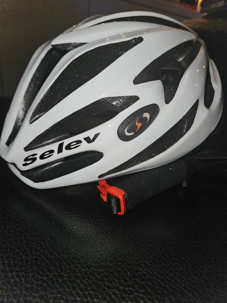 Fietshelm Blitz 56/60 cm wit, Fietsen en Brommers, Ophalen, Gebruikt, Dame, Selev