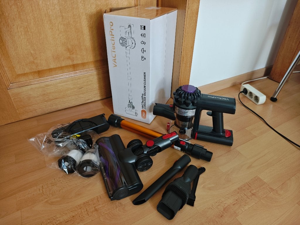 VACTechPro F02 sans fil 35 kPa, 35 min, bleu, Neuf, Enlèvement ou Envoi, Réservoir, Aspirateur balai