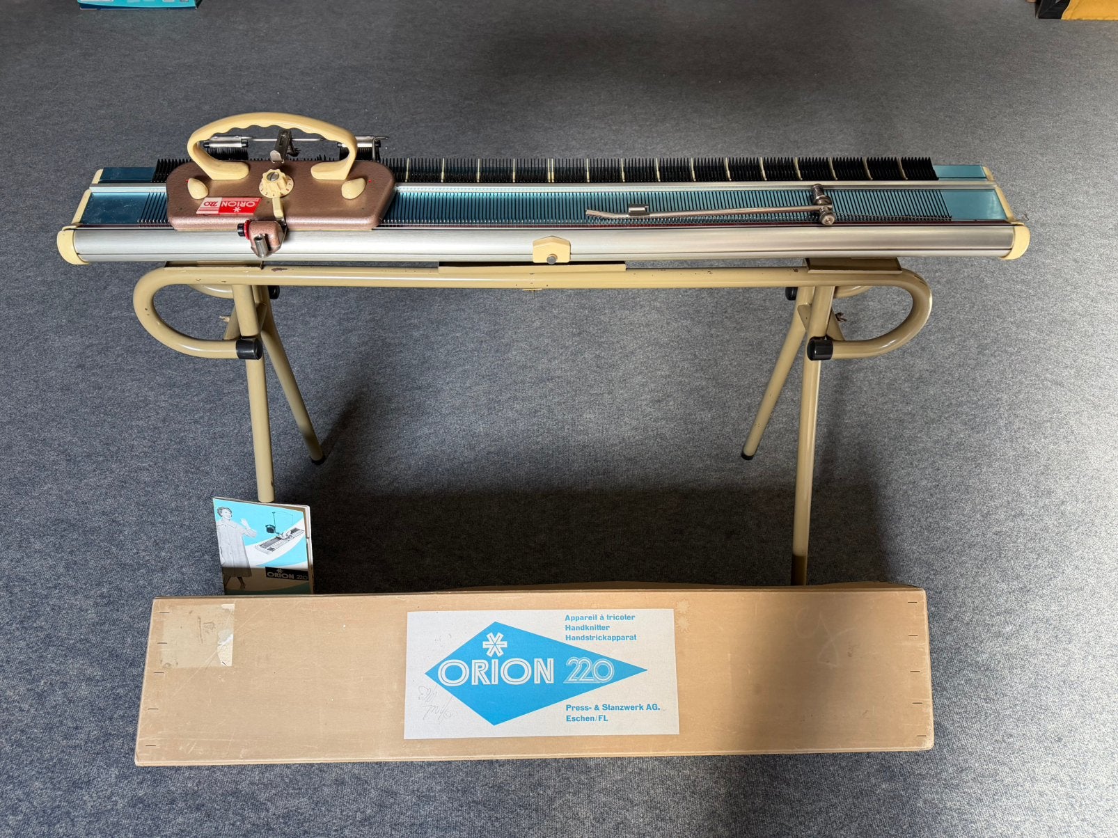 Vintage breimachine Orion 220, Hobby en Vrije tijd, Ophalen, Gebruikt, Breien, Machine