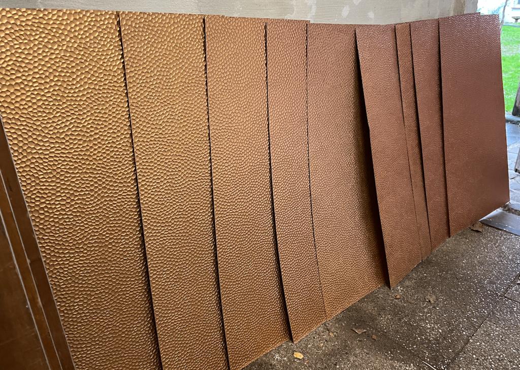 9 Arcansas Platen gehamerd 100x60 cm 0,4mm aluminium koper, Doe-het-zelf en Bouw, Ophalen, Nieuw, Overige materialen, Minder dan 20 mm