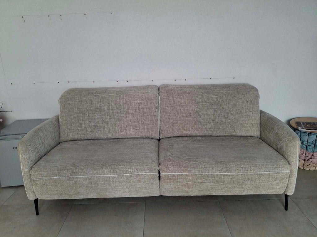 zetel met 2 elektrische relaxen, Maison & Meubles, Canapés | Salons, Comme neuf, Enlèvement, Tissus, Autres dimensions