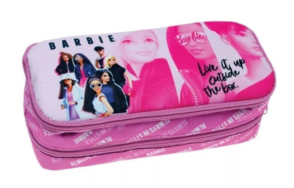 Barbie Etui - Dubbellaags Schooletui / Pennenzak, Diversen, Ophalen of Verzenden, Nieuw