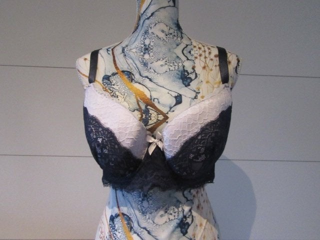 blauw/witte bh - 100D - lingerie - dames - nieuw, Vêtements | Femmes, Sous-vêtements & Lingerie, Enlèvement ou Envoi, Bleu, Soutien-gorge