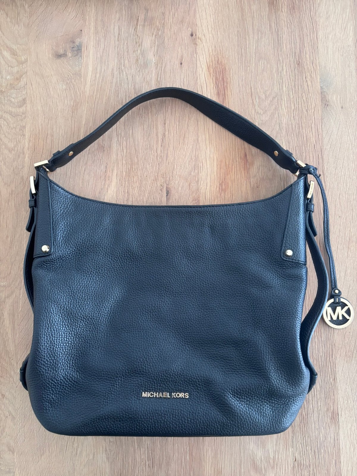 Sac à main Michael Kors – Cuir grainé - noir, Enlèvement, Comme neuf, Noir, Cuir