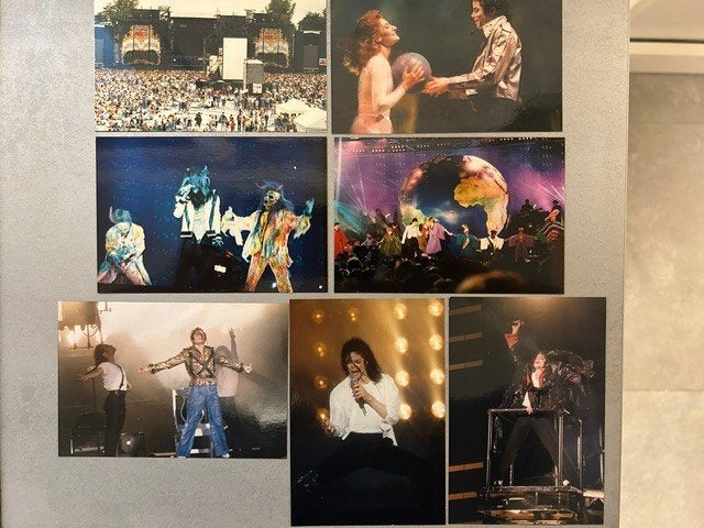 Originele Michael Jackson foto's + origineel concert ticket, 1980 à nos jours, Enlèvement ou Envoi, Photo, Comme neuf