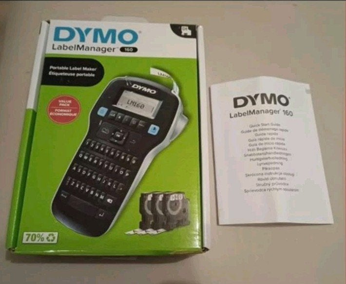 DYMO LabelManager 160 – Labelprinter – Met originele doos, Computers en Software, DYMO, Qwerty, Ophalen of Verzenden, Zo goed als nieuw