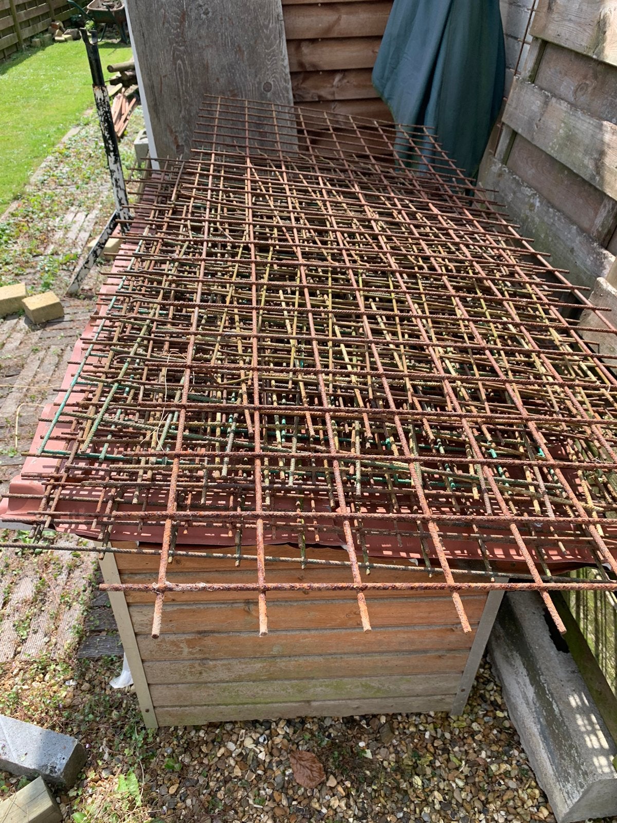Betonijzer, Ophalen, Gebruikt