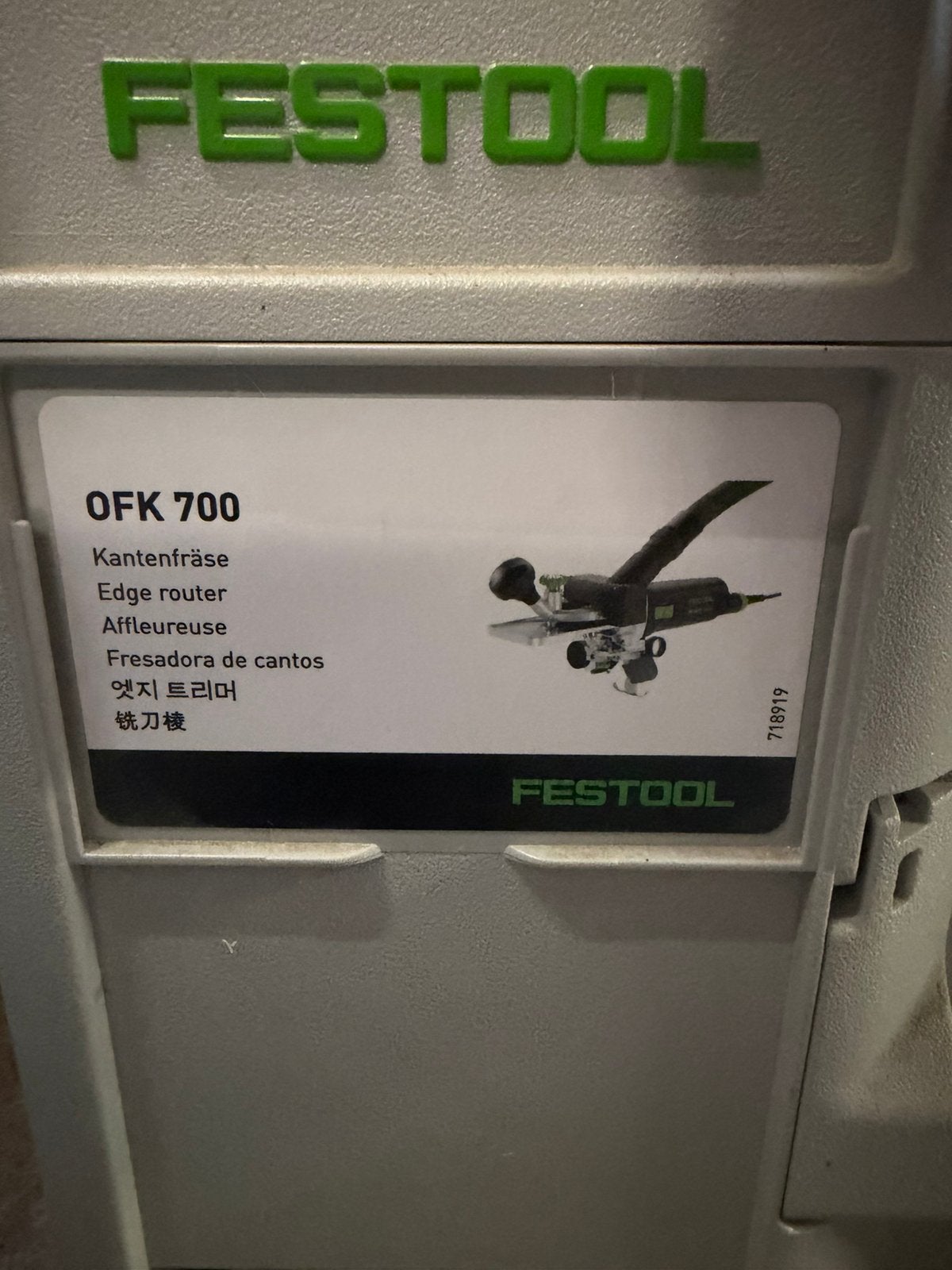 QFK 700 festool frees (ZO GOED ALS NIEUW), Elektronische apparatuur, Ophalen of Verzenden, Zo goed als nieuw