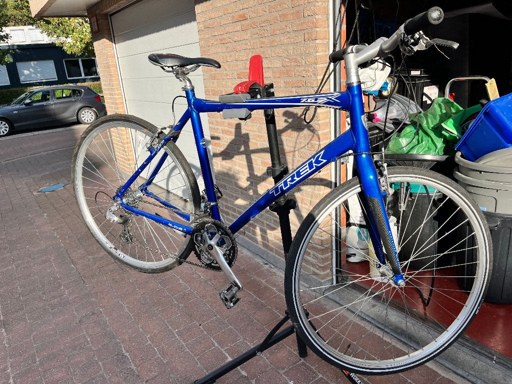 TREK fitnessbike Large in FABULEUS kleur, 28 inch, Gebruikt, Velgrem, 61 tot 65 cm