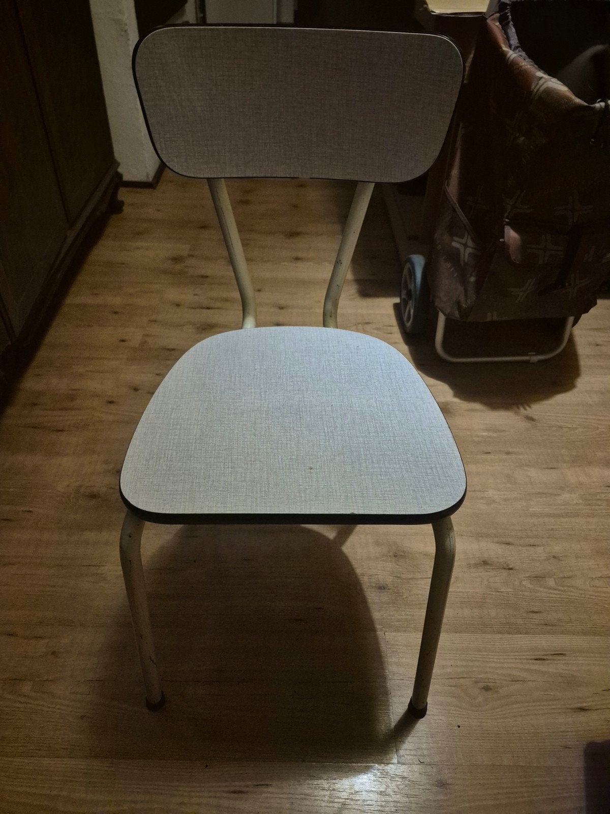 chaise formica, Gris, Vintage années 60, Comme neuf, Enlèvement
