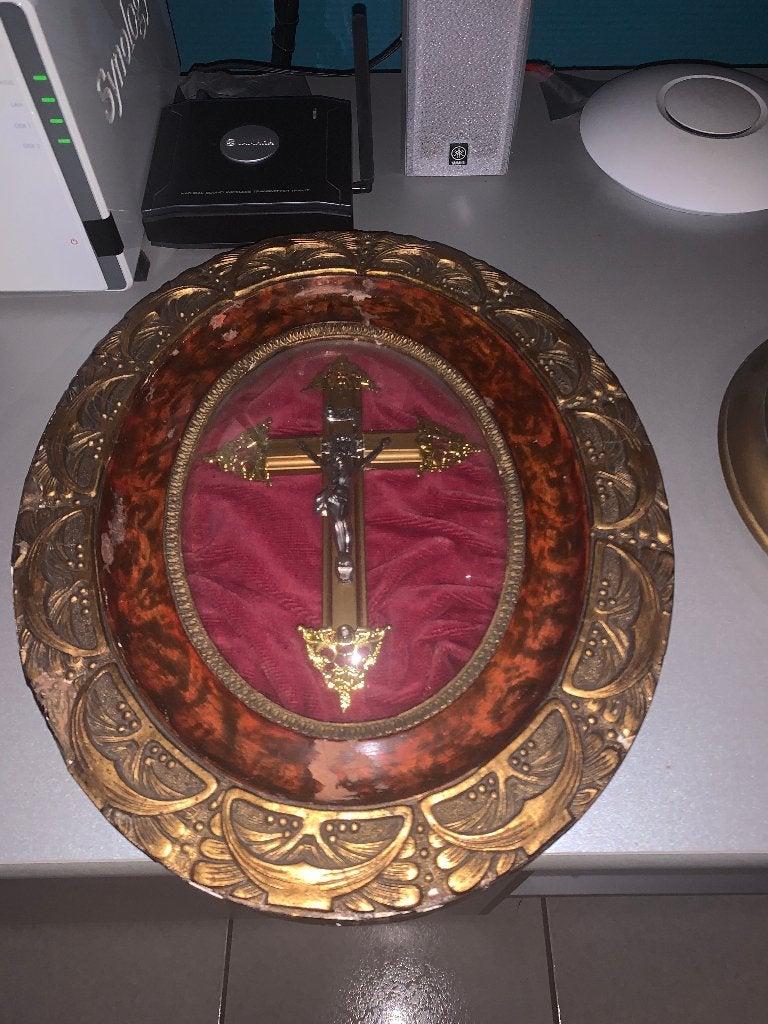 stolpen onder beelden en wijwatervaatjes, Ophalen of Verzenden, Gebruikt, Beeld(je), Christendom | Katholiek