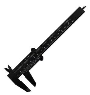 Eenvoudige Schuifmaat - Schuifpasser, Lang 150 mm, 15 cm PVC, Ophalen of Verzenden, Nieuw, Zwart