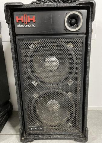 HH 200 PRO Enceintes avec 2x 12" + Tweeter HF la paire, Enlèvement, Utilisé