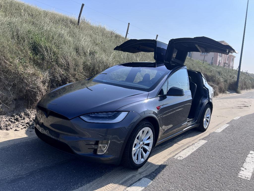 Tesla Model X 90D 2017 SC01 Gratis Superchargen, Auto's, Tesla, Automaat, Model X, Zwart, Leder