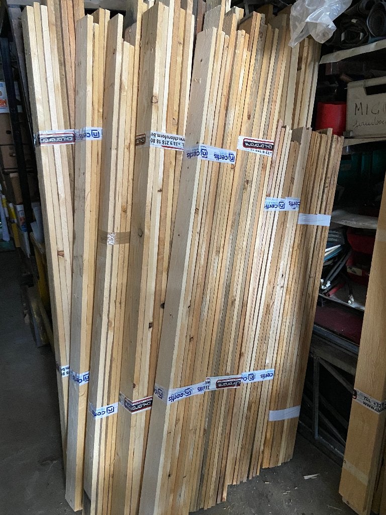 houten planken, Doe-het-zelf en Bouw, Ophalen, Gebruikt, Grenen, Plank