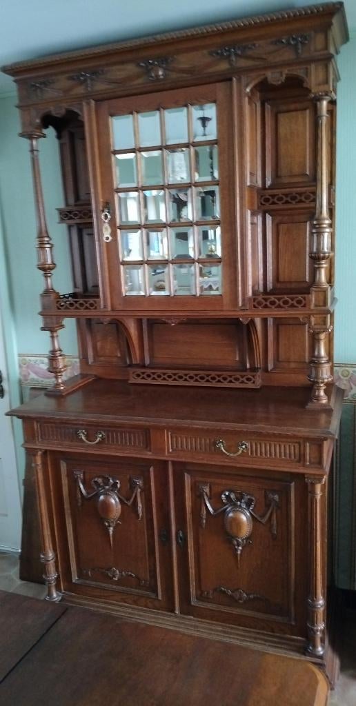Vintage eetkamer, Antiek en Kunst, Antiek | Meubels | Kasten, Ophalen
