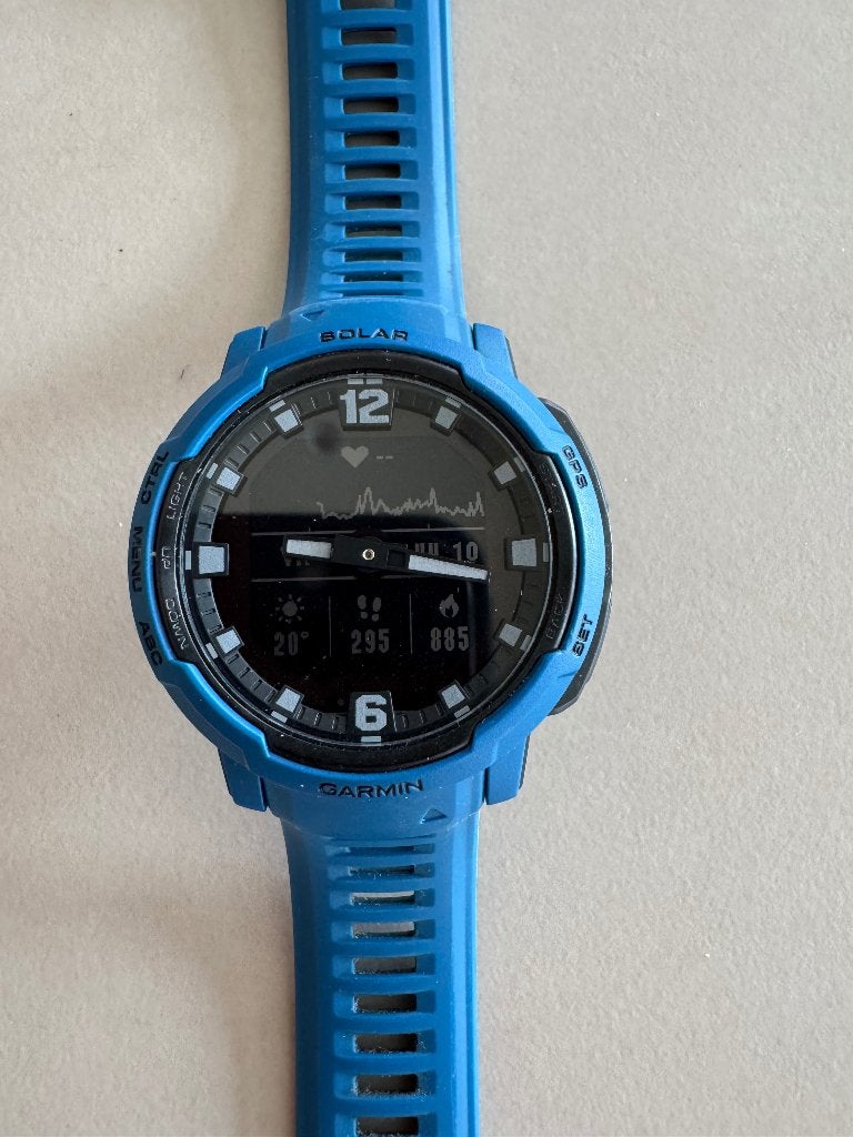 Garmin Instinct Crossover Solar Tidal Blue, Enlèvement ou Envoi, Garmin, Comme neuf, Bleu