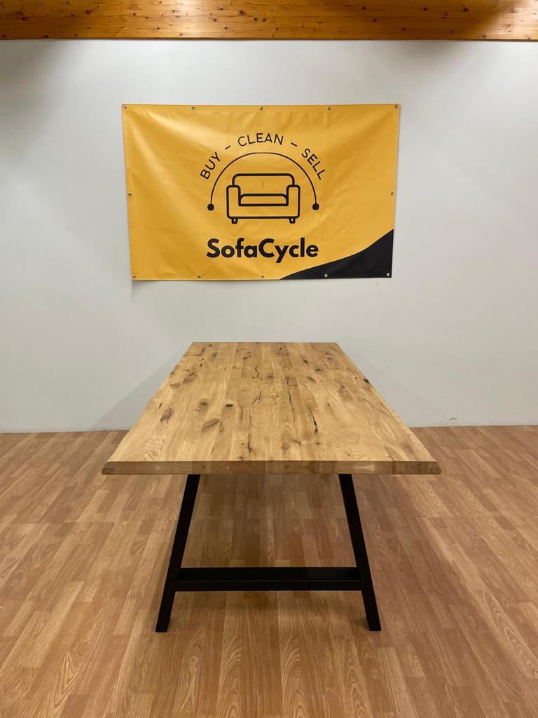 Massief eiken eettafel - Levering aan huis (NIEUW), Ophalen of Verzenden