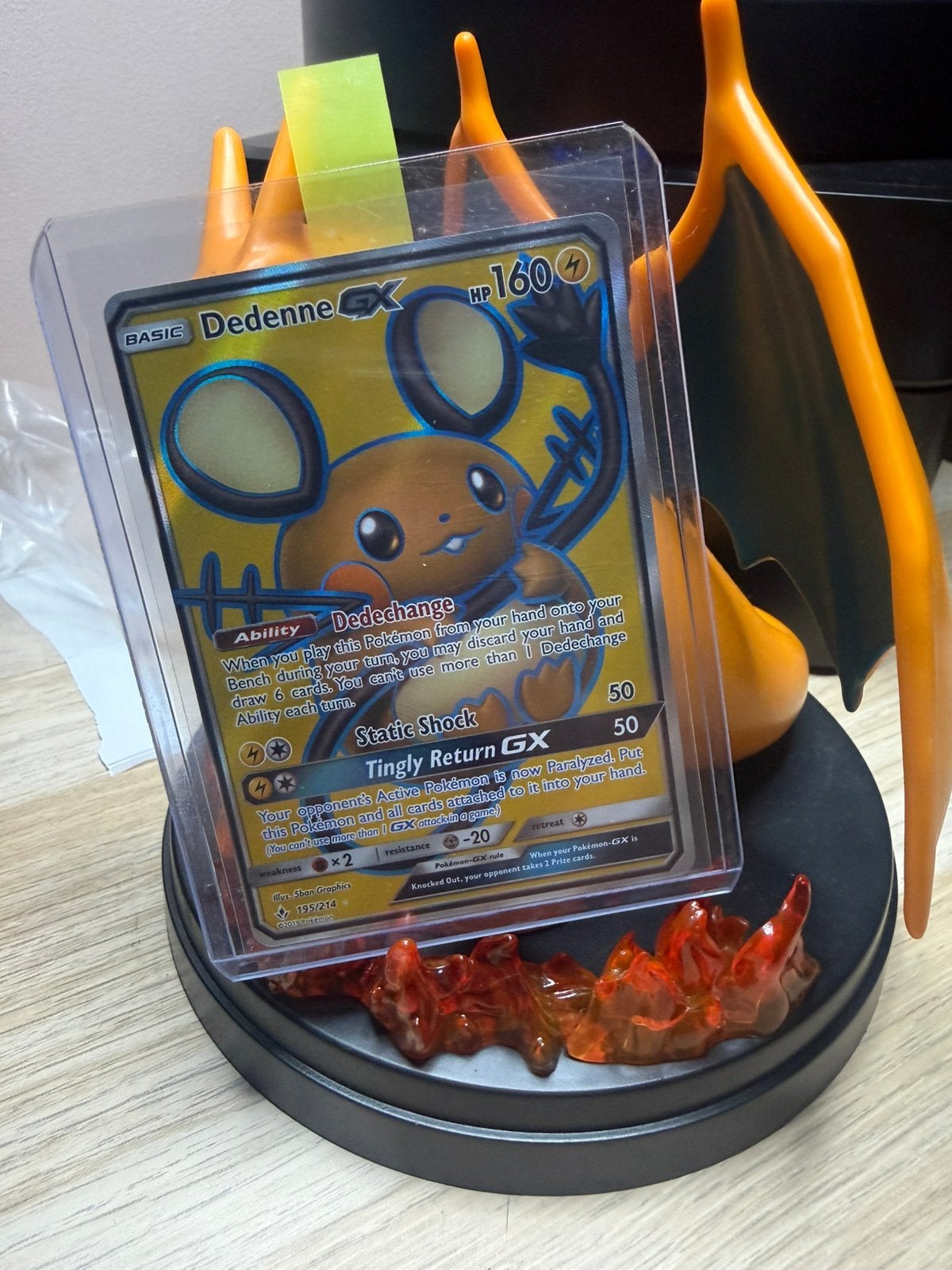 Pokémon Dedenne GX 195/214 – Hidden Fates, Ophalen of Verzenden, Zo goed als nieuw