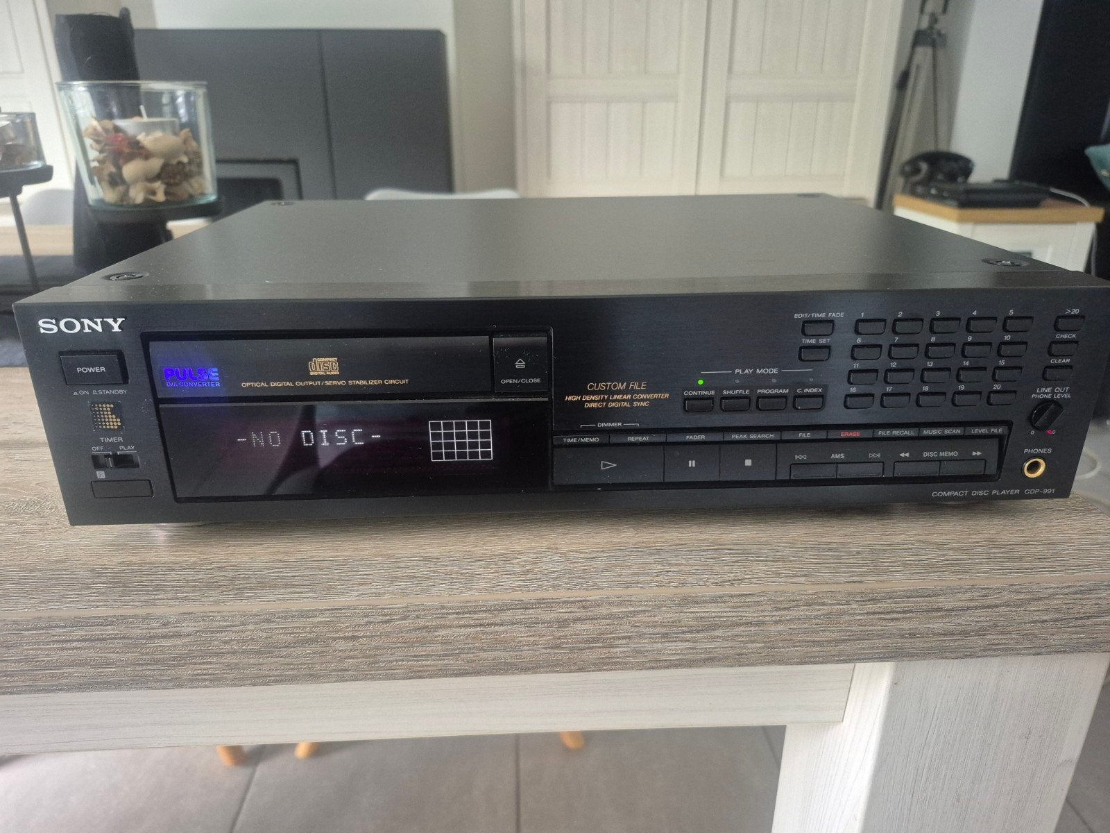 sony cd speler cdp991, Ophalen, Refurbished, Audio