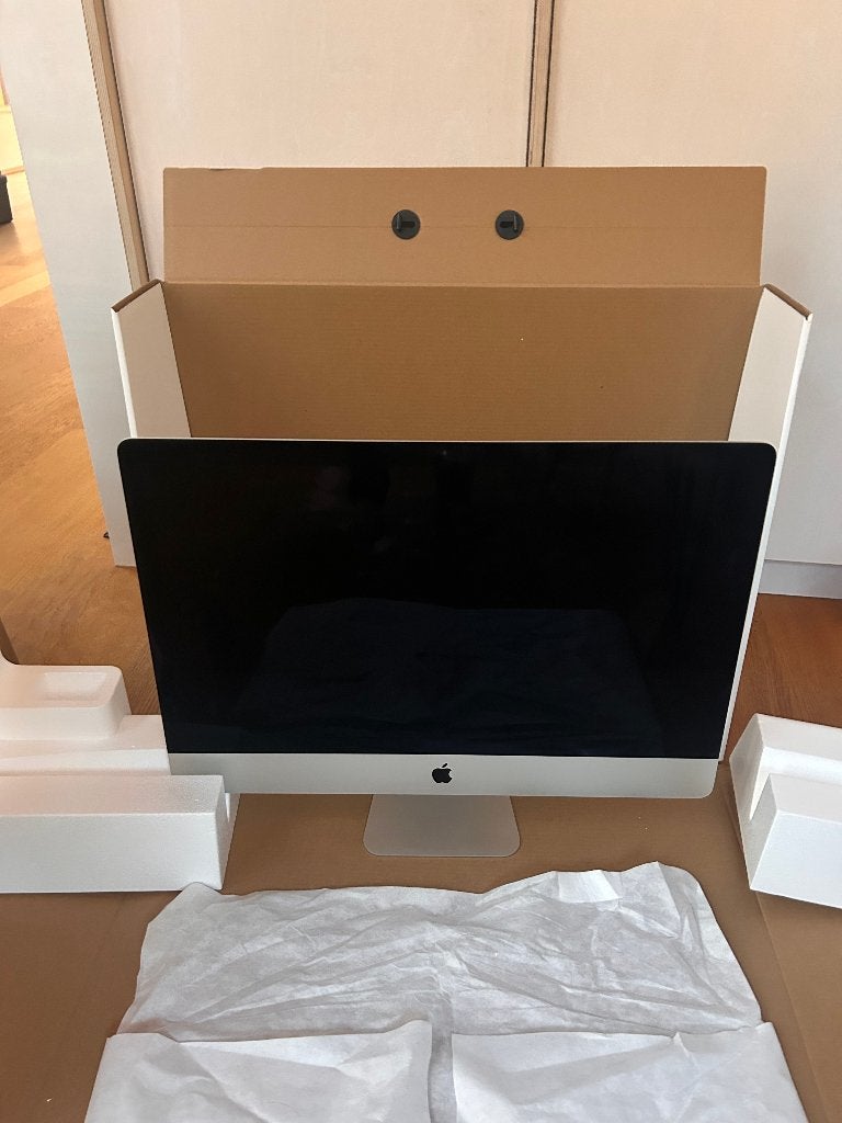 iMac 27" 5K (2019) – i9 8-core – 40 GB – 512 GB SSD – 580X, Ophalen, 64 GB of meer, Gebruikt, SSD