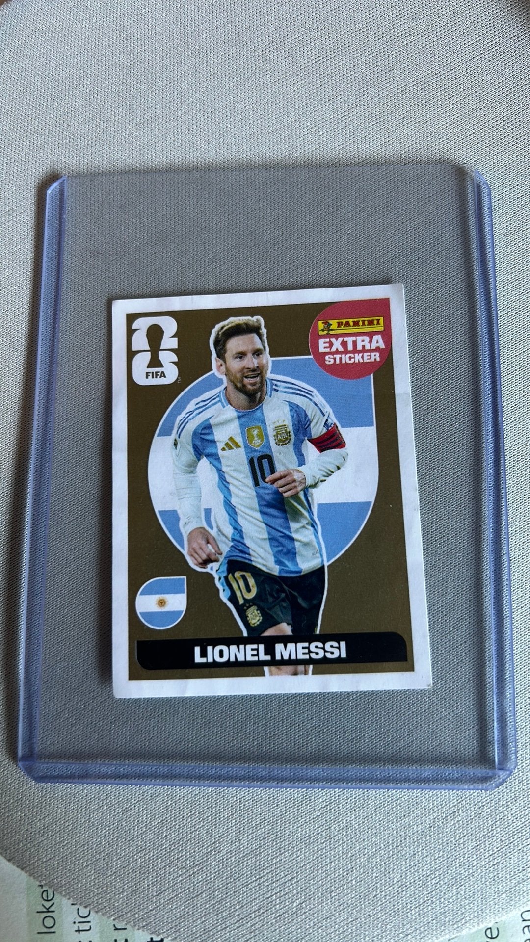 Messi kaart extra stickers goud, Ophalen, Nieuw