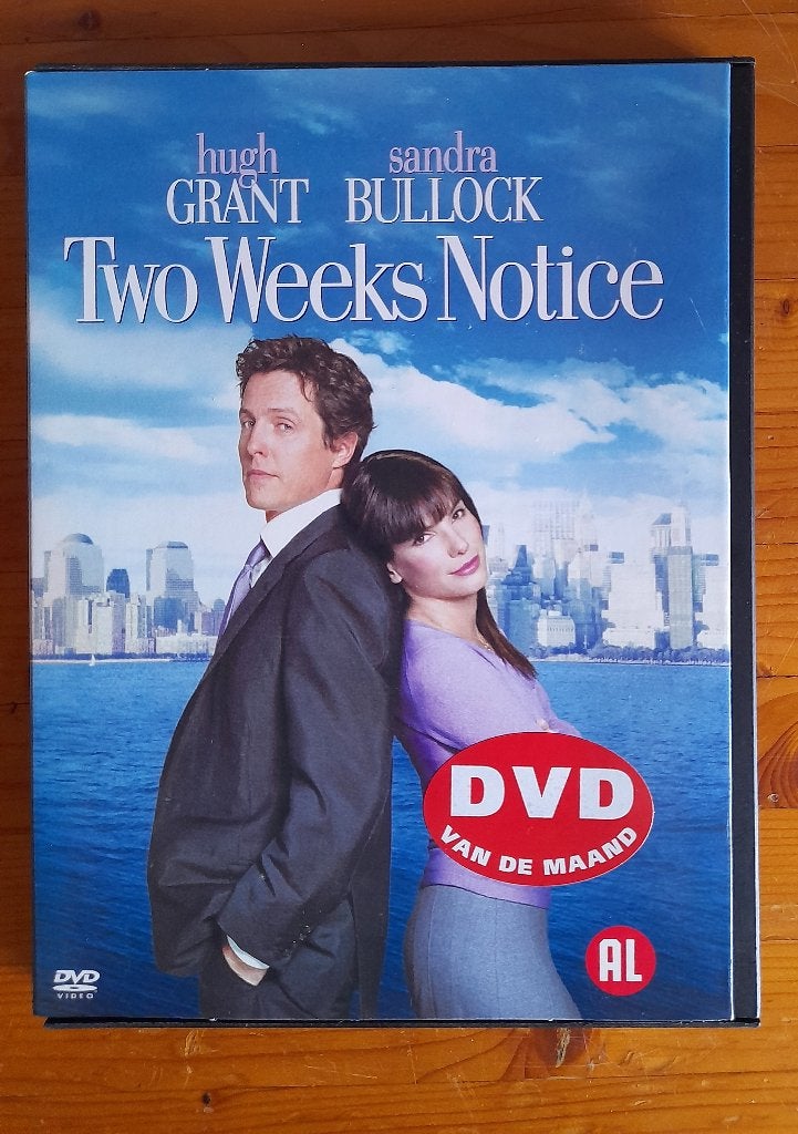 DVD – Two weeks notice, Romantische komedie, Ophalen of Verzenden, Zo goed als nieuw, Extra's