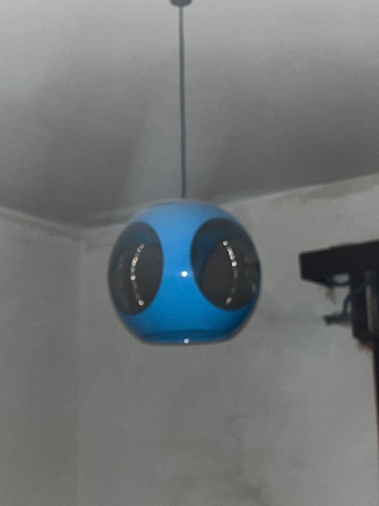Zeldzame Vintage Massive 'Bug Eye' UFO Hanglamp, Space Age, Kunststof, Zo goed als nieuw, E27 (groot)