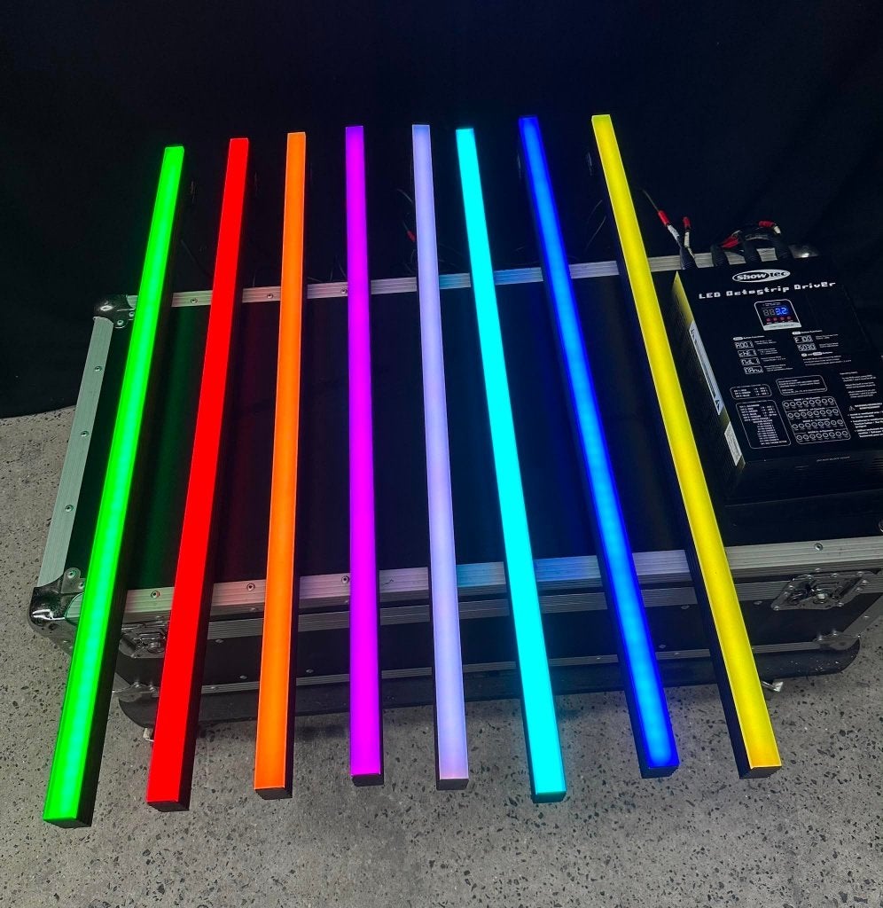 Showtec Octostrip 2 kits + flightcase, Ophalen