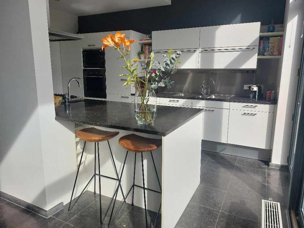 GRATIS complete keuken Siematic, Granit ou Pierre, Enlèvement, Utilisé, Blanc