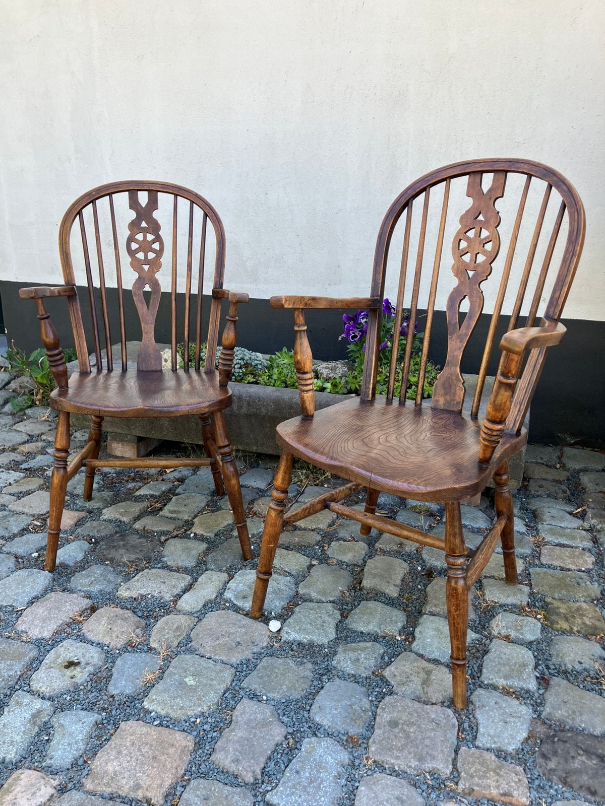 2 Engelse Windsor wheelback chairs, Enlèvement