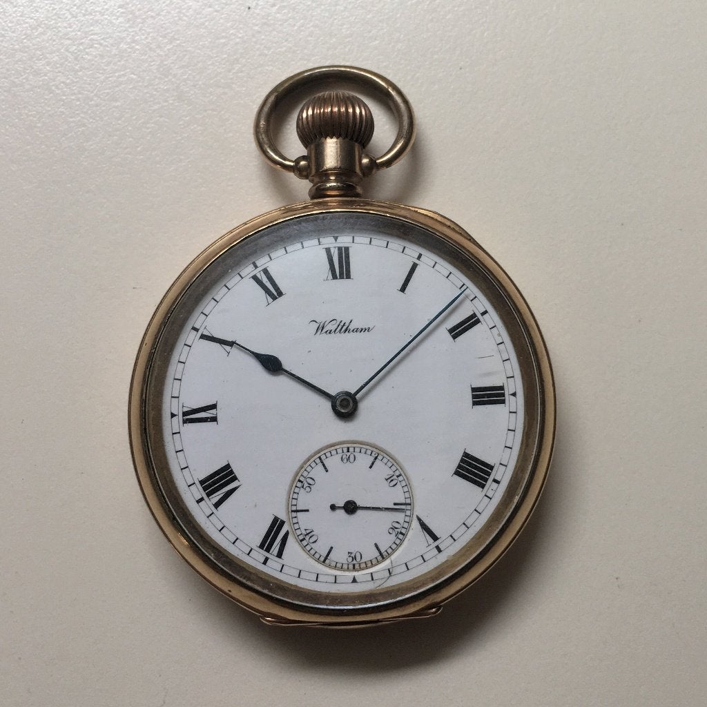 Waltham Vanguard Zakhorloge 1907–23 Jewels, Ophalen of Verzenden, Gebruikt, Goud, Zakhorloge