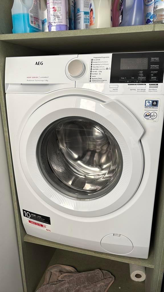 AEG 6000 series ProSense 1-8kg, 6 tot 8 kg, Ophalen, Niet werkend, Voorlader