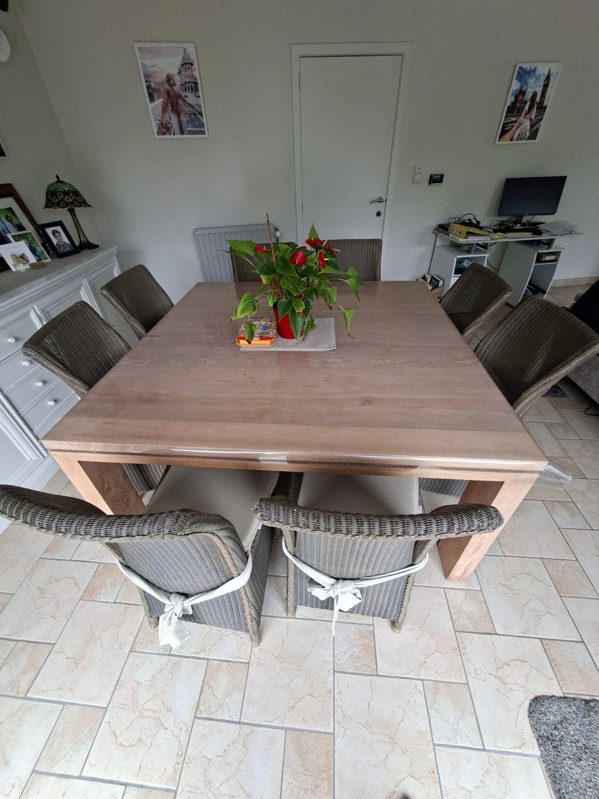 eetkamer te koop, Ophalen