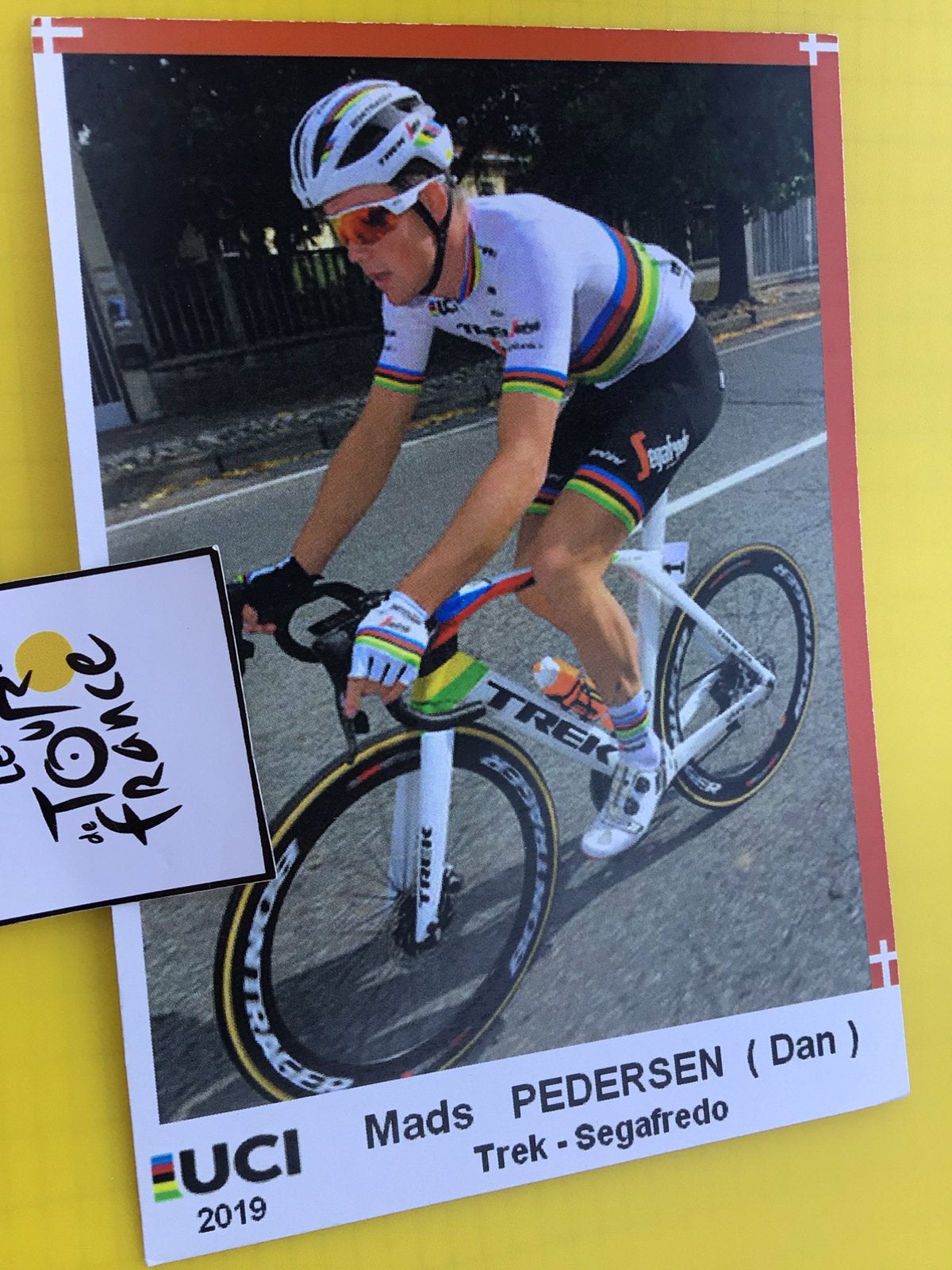Wielerkaart 2019 wk team trek mads pedersen, Verzenden